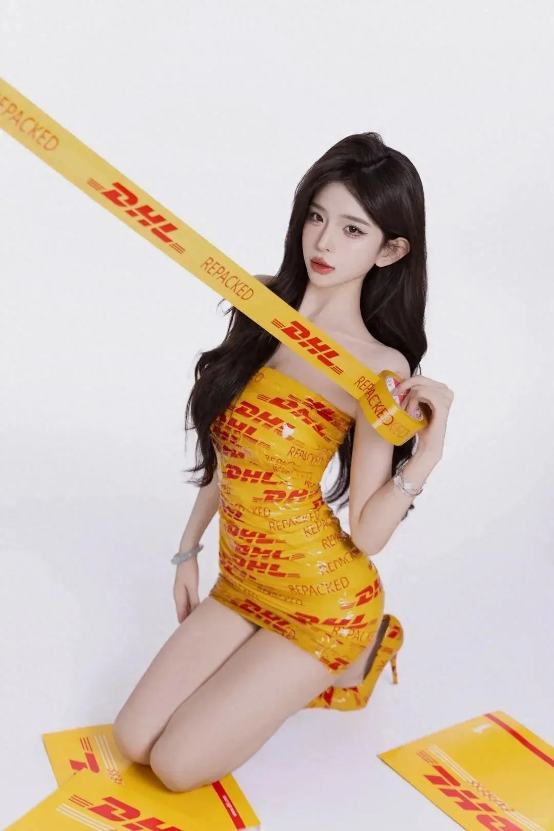写真 | 超美的胶带裙小姐姐，这身材太绝了！ - 炫图天下
