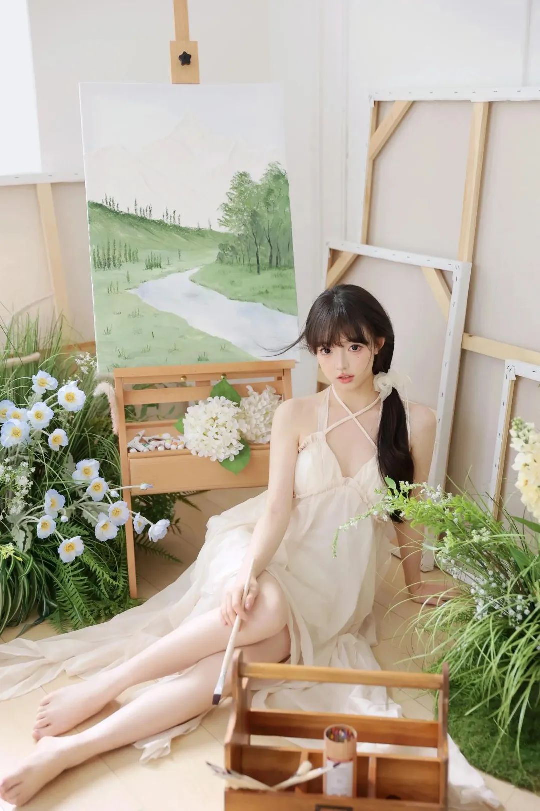 白月光艺术系少女，氛围感十足 - 炫图天下