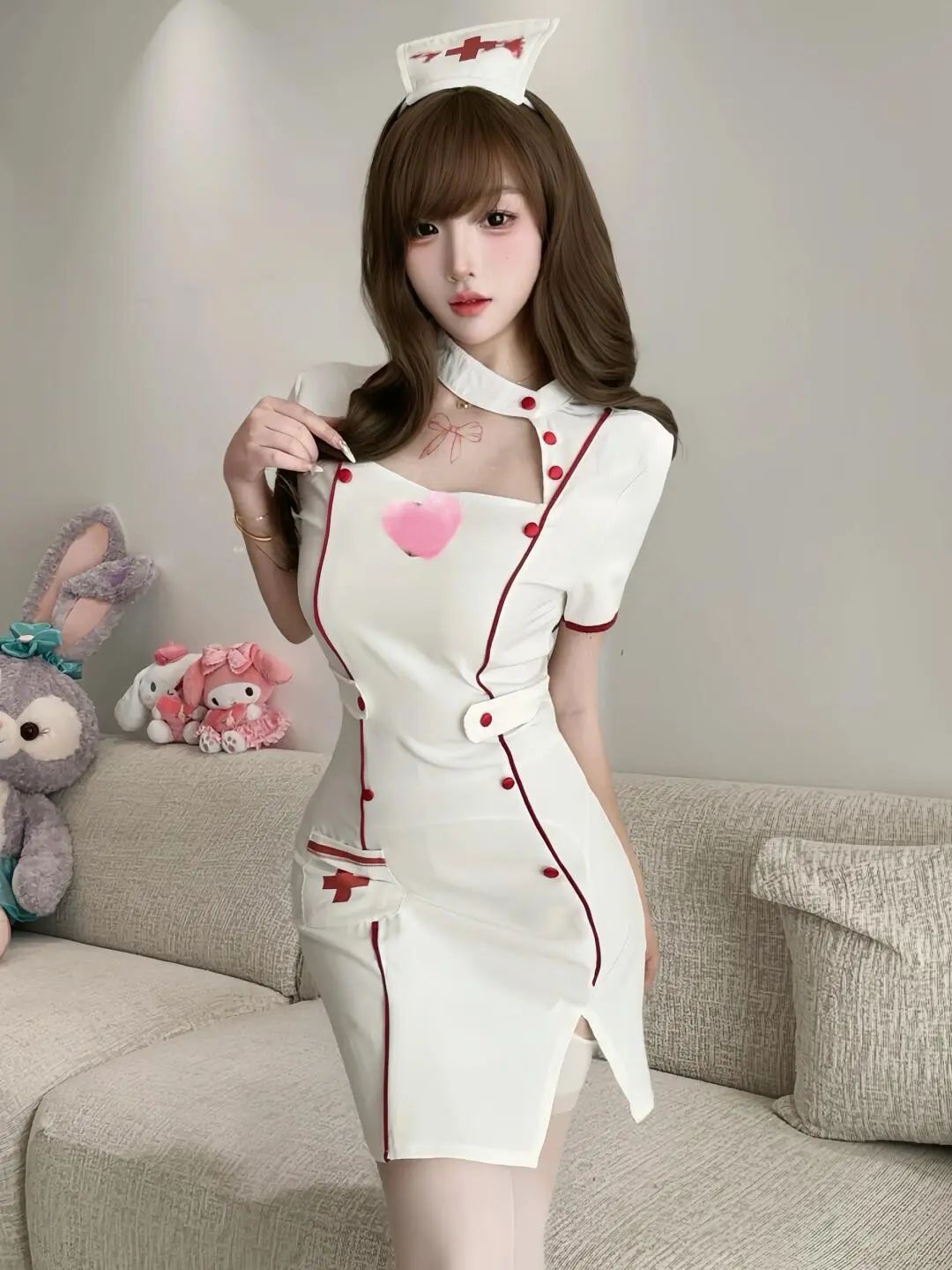 美女 | 护士服cos+小蛮腰 - 炫图天下