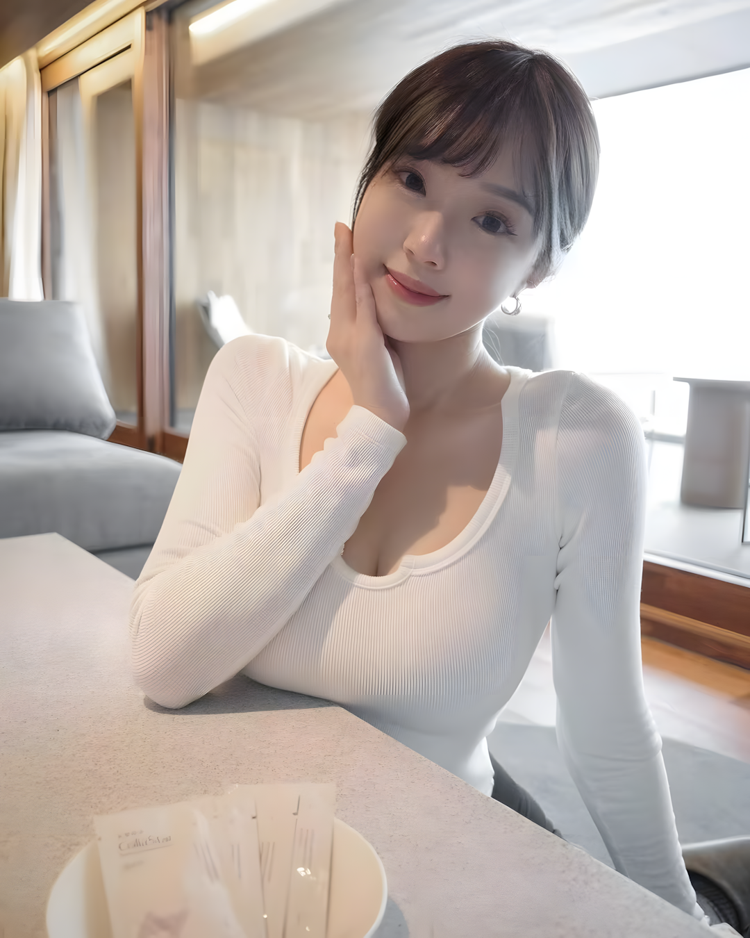 清丽动人的青春知性美女！ - 炫图天下